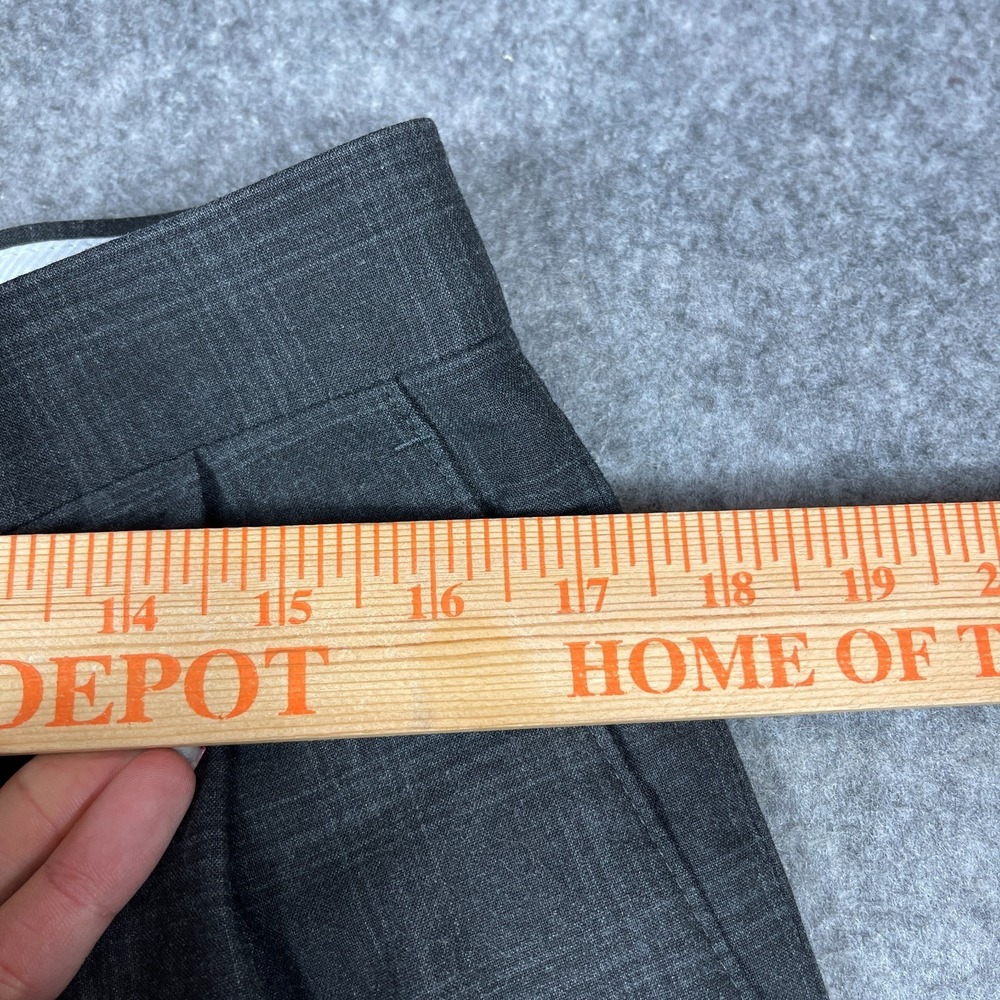 VTG Ralph Ralph Lauren Mens Pleated Cuffed Pants Gray Plaid 32X30(28) Classic - Picture 7 of 10